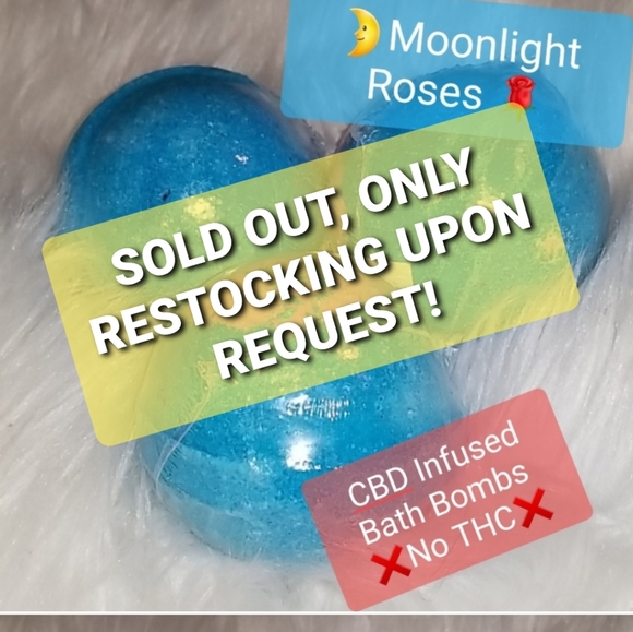 Hand Crafted Other - Natural Organic Moonlight Roses Bath Bombs